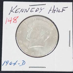 1964-D Kennedy half dollar