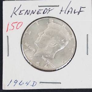 1964-D Kennedy half dollar