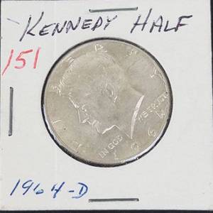 1964-D Kennedy half dollar