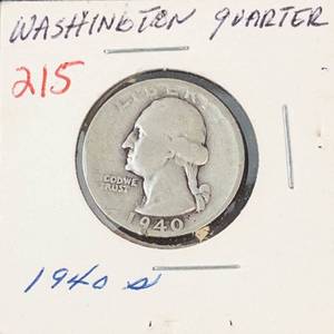 1940-S Washington silver quarter