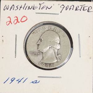 1941-S Washington silver quarter