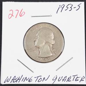 1953-S Washington silver quarter