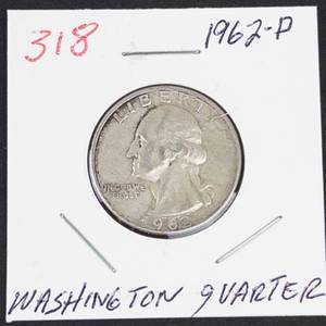 1962-D Washington silver quarter