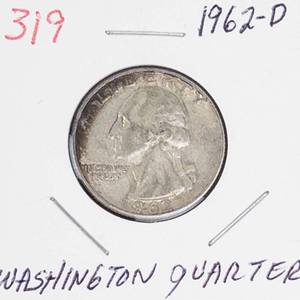 1962-D Washington silver quarter