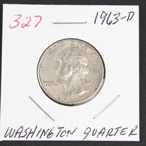 1963-D Washington silver quarter