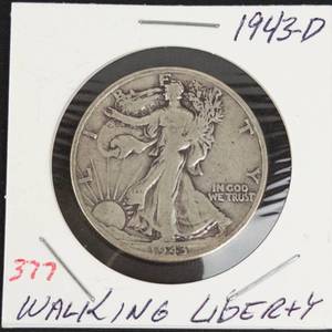 1943-D Walking Liberty half dollar
