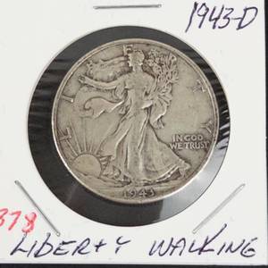 1943-D Walking Liberty half dollar