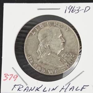 1963-D Franklin half dollar
