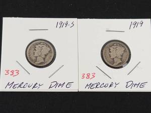 1919, 1919-S Mercury dimes