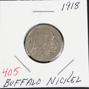 1918 Buffalo nickel