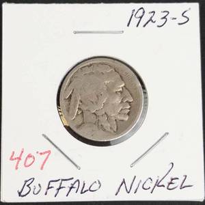 1923-S Buffalo nickel