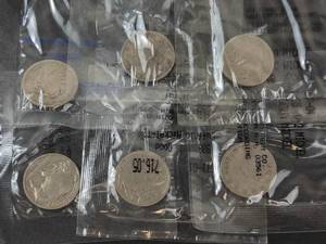 3) Liberty nickels 1905, 1909, 1910 and 3) 1936 Buffalo nickels in Littleton packaging