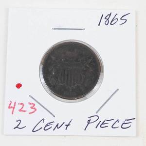 1865 2 cent piece