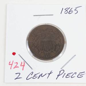 1865 2 cent piece