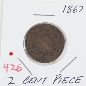 1867 2 cent piece