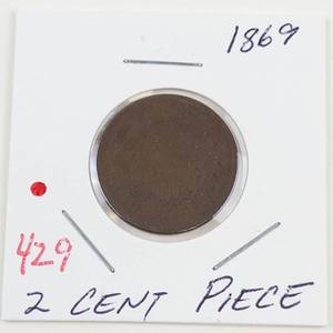 1869 2 cent piece