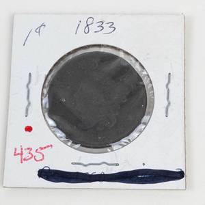 1833 US Large cent