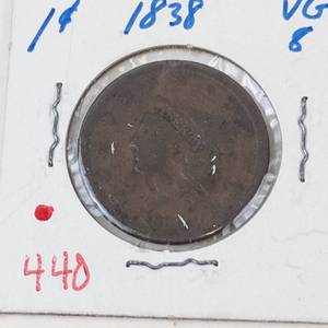 1838 US Large cent