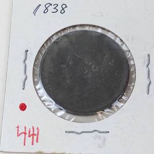 1838 US Large cent