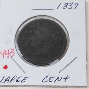 1839 US Large cent