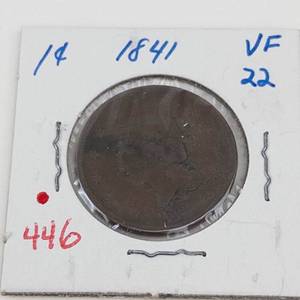 1841 US Large cent