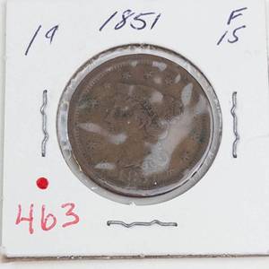 1851 US Large cent