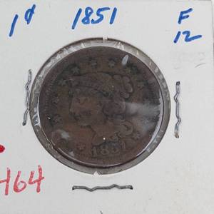 1851 US Large cent
