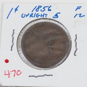 1856 US Large cent, upright 5