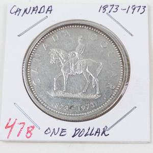 Canadian silver dollar 1873-1973 Commemorative dollar