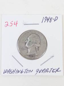 1948-D Washington silver quarter