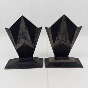 Art Deco Cast Metal Bookends
