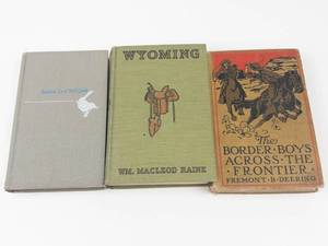 Vintage Western Hardcover Book Lot - Audubon, Wyoming & Border Boys