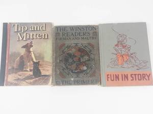 Vintage Reader Book Set Tip and Mitten, the Winston Readers & Fun in Story