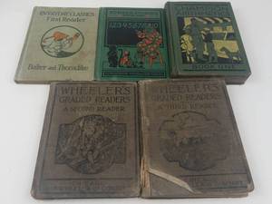 Vintage School Readers & Textbooks (Lot of 5)