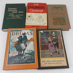 Vintage Illustrated Literary Books (Lot of 5)