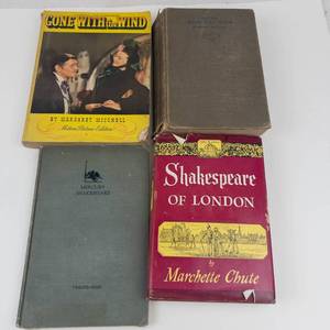 Gone With the Wind, Shakespeare & Mercury Shakespeare Books Mixed Lot (4)