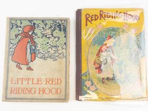 Vintage Little Red Riding Hood Childrens Book Lot of 2