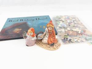 Little Red Riding Hood Book, Figurines & Puzzle Mixed Lot