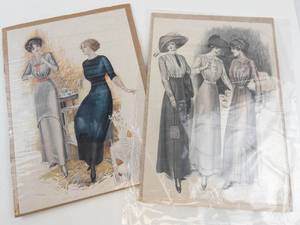 Fashion Illustration Prints (Lot of 2)