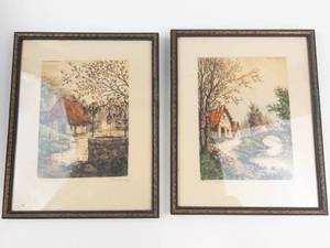 Framed S&L Etchings (Lot of 2)