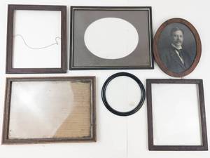 Mixed Lot Picture Frames & Oval Portrait Frame