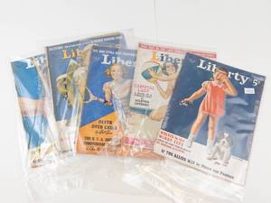 Vintage Liberty Magazine Issues (Lot of 5)