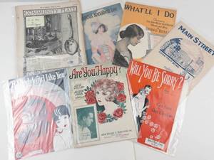 Vintage Sheet Music Songbook Group Lot