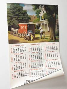 Vintage 1975 American Bank Wall Calendar