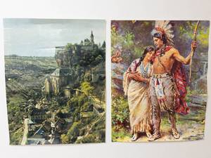 Pair of Vintage Art Prints Mixed Lot