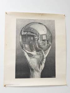 M.C. Escher Hand With Reflecting Globe Print