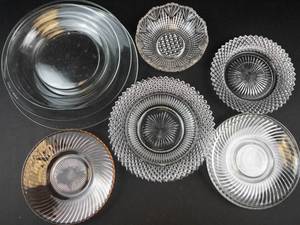 10-Piece Clear & Amber Glass Dish Set