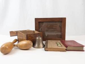 Vintage Miniature Books & Wooden Box Mixed Lot
