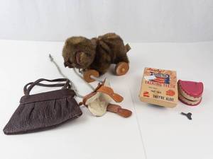 Yakity-Yak Talking Teeth, Applause Bear, Leather Purse & Elephant Mixed Lot