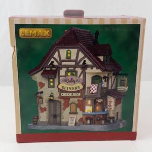 Lemax Valley Winery Cheese Shop Porcelain Lighted Building